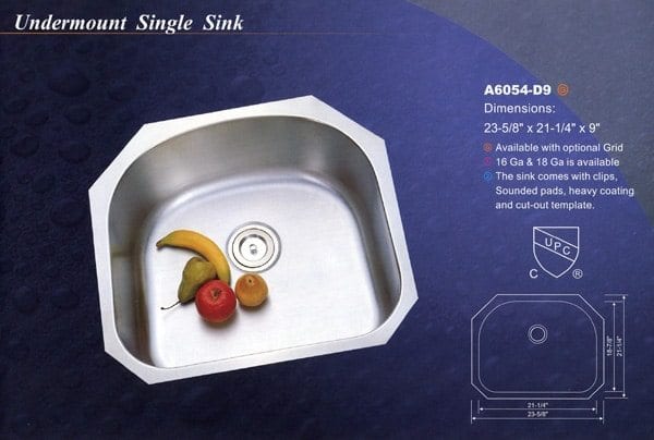 Undermount Single Sink