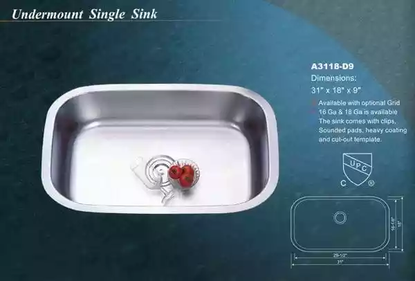 Undermount Single Sink